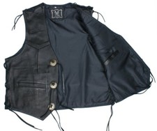 Lederweste, Country-Weste, Weste mit Conchos