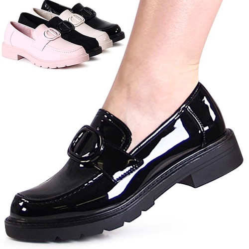 Damen lack halbschuhe - lack,