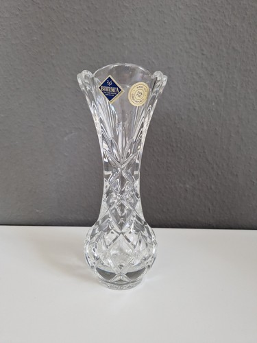 Bohemia bleikristall vase - bohemia,