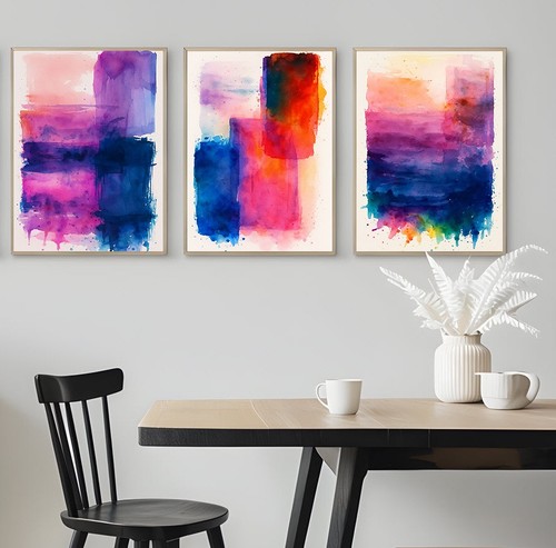 3er set motiv abstrakte - motiv, kunst