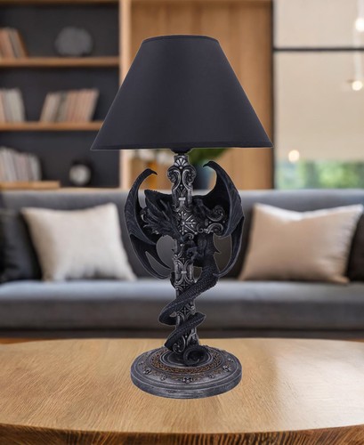Große drache tischlampe - große,
