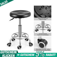 Drehhocker auf Rollen höhenverstellbarer Rollhocker für Kosmetikstudios