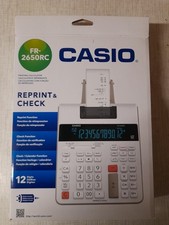 Casio FR 2650RC, Farbbanddruck, 12-stelliges, beleuchtetes Display, mit Netzteil