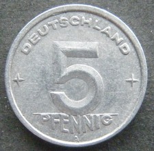 DDR, 5 Pfennig 1949 A, ( 4 )