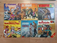 Kinder Schallplatten Lederstrumpf , Winnetou und Huckleberry Finn