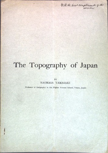 The topography japan - of,