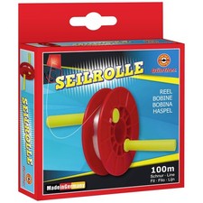 Günther Flugspiele 1252 - Seilrolle für Drachen mit ca. 100 m Drachenschnur, Rei