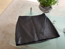Sexy Crazy-Outfits Echtleder Rock Gr. 34 in schwarz 