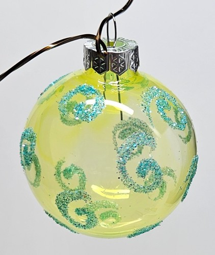 Christmas ball glass hand