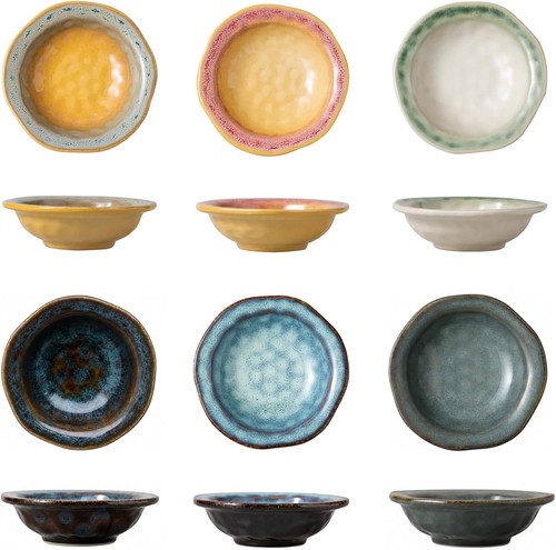 Dipschalen set 6er porzellan - dipschalen,