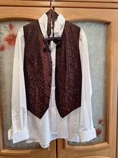 Festliches Smoking Hemd  mit Fliege und Weste