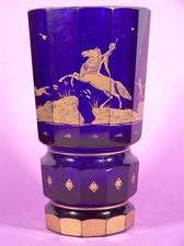 Jugendstil Art Deco Glas Vase Moser Karlsbad Entwurf wohl Josef Hoffmann um 1910