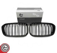 2x Schwarz Glanz Kühlergrill