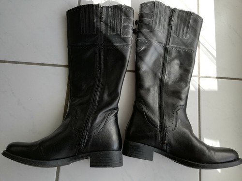 Damen lederstiefel stiefel - lederstiefel, gr