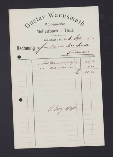 Mellenbach rechnung 1913 - mellenbach,,