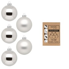 24 Weihnachtskugeln 3cm Glas