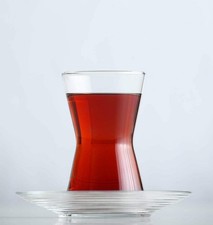 Lav Derin Gläserset 12er-Set Teegläser Türkische Teegläser mit Untersetzer