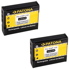2x Akku für Casio Exilim EX-ZR100 EX-ZR200 EX-ZR300 EX-ZR400 EX-ZR410 NP-130