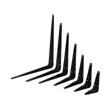 Neptun SCHWARZ Metall Stahlregal Wandregal Stützhalterungen mehrere Größen