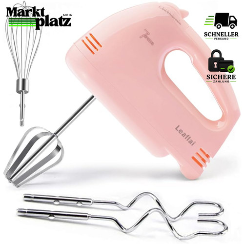 Handmixer 300w stufig rosa - stufig,