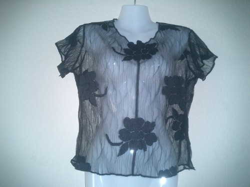 Spitzen shirt schwarz - spitzen,