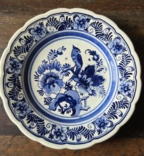 Delft handgemalt 1 Teller, Wandteller  Dm. 18 cm.