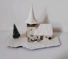 Diorama Kirche Weihnachten Schnee Winter für Spur N Modelleisenbahn 
