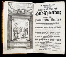 Büchner: Biblische Real- und Verbal Hand-Concordanz Jena 1776