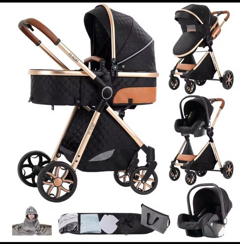 3in1 kinderwagen blackgold - 3in1,