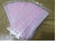 50 x Mundschutzmaske Mund Bedeckung Maske Gesichtsmaske einzeln Einweg rosa