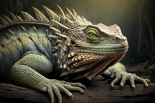 Wandbild: Leguan-Porträts