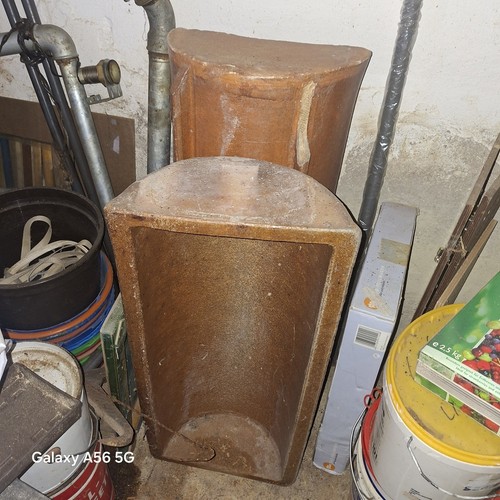 Futtertrog steingut braun - steingut,