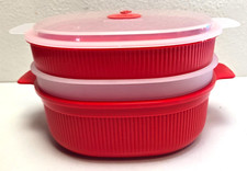 SNIPS  Dampf Garer für Mikrowelle * rot * B-Ware  (3180 A1)