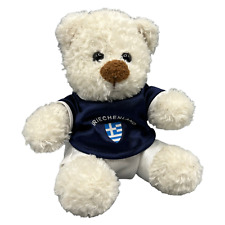 Griechenland Teddybär Souvenir Stofftier Plüsch 17cm Weiß Blaues Trikot Fußball