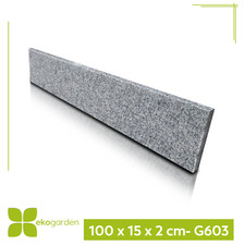 Setzstufe Stufe Treppe Granit Granitplatte G603 geflammt 100x15x2cm