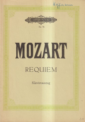 Noten mozart requiem - w., mozart,