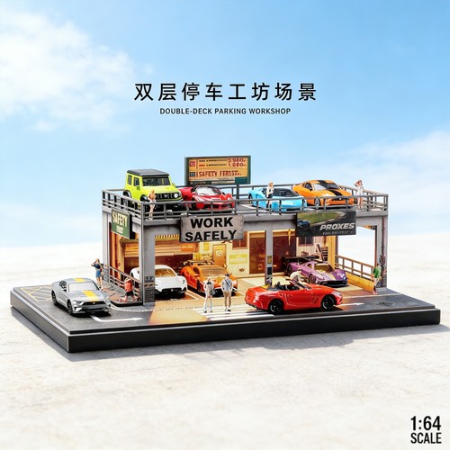 Diorama parkhaus scene - diorama, 1/64