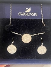 Swarovski Kette und Ohrringe Silber Set mit Originalverpackung