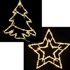 Led fensterbild set - fensterbild, tannenbaum