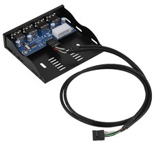 USB 2.0 HUB Floppy-Frontplatte 3,5-Zoll-Diskettenschacht PC-Frontplatte