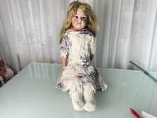 Künstlerpuppe Alte Porzellankopf Puppe 64 cm. Zustand Siehe Foto 