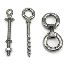 Augbolzen Ringschraube Hakenschraube Ösenschraube Edelstahl Ringmutter  A4 - A2