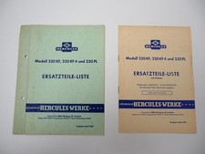 Hercules 220 KF KF4 PL Moped Ersatzteilliste Preise Fahrgestell ohne Motor 1965