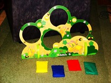 Holz - Wurfspiel für draußen u. drinnen! Neuwertig !