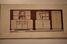 Möbelkatalog antik 50er 60er Jahre Möbelheft Buffets Küchenschränke