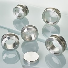 Glastürgriff Edelstahl