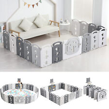 Laufgitter Baby Faltbar Laufstall Absperrgitter Krabbelgitter Playpen Kunststoff