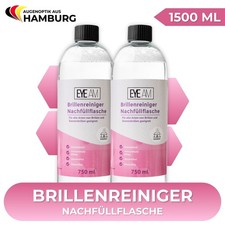 EyeAm Brillenreiniger Nachfüllflasche (2x750ml) | Reinigung für Brillen