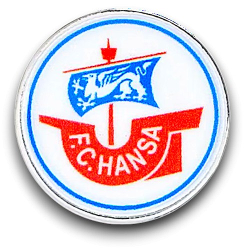 Hansa rostock pin logo - f.c.,