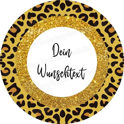 Leopard tortenaufleger party - leopard,